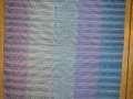 Twill Gamp weft face with space dyed yarn